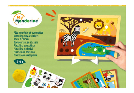 Wyklejanki z plasteliną i nakl.Zwierzęta