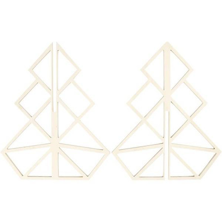 Choinka Geometryczna ze sklejki H: 40 cm