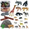 WOOPIE Zestaw Figurki Zwierzęta Safari 34 szt.