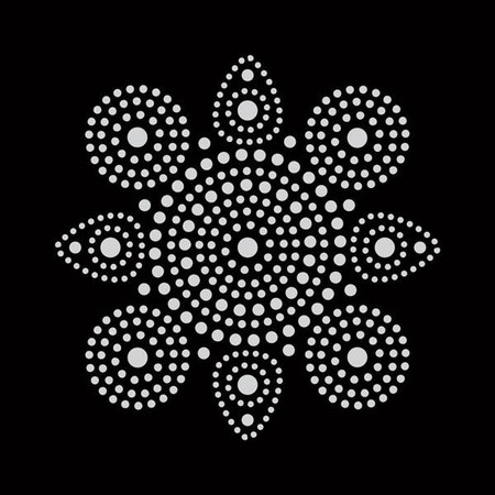 Malowanie kropkami 4 kolory Mandale