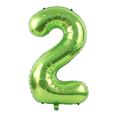 Balon foliowy CYFRA ZIELONA 40" 85 cm (na hel lub powietrze)