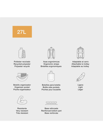 Plecak trzykomorowy Oslo Miquelrius - Level up! 27L