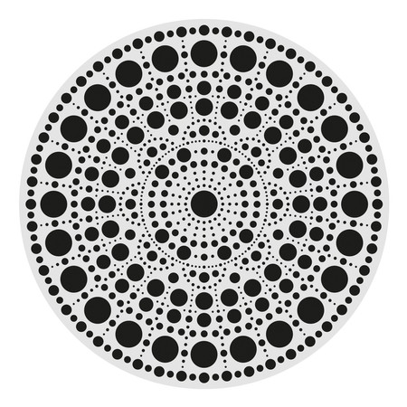 Malowanie kropkami DUO Koło 20 cm