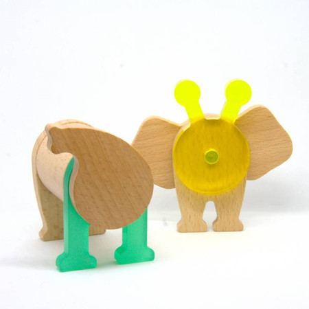 Drewniane klocki magnetyczne Dźungla Lekkid