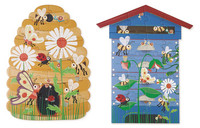 Scratch, Dwustronne Puzzle XL (2 x 20 elem) Pszczoły i Ul