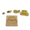 Cykl życia rozwoju żaby - puzzle warstwowe