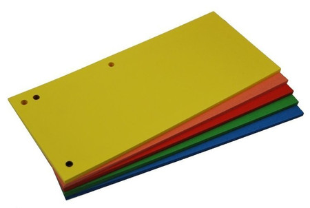 Przekładki do segregatora mix intensywny 100 szt 1/3 A4