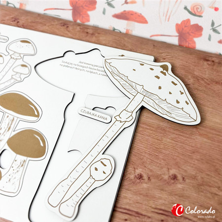 Drewniana układanka - Grzybobranie - Grzyby w Polsce