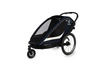 Hamax - Przyczepka rowerowa BREEZE z zestawem do biegania, podwójna - Navy/cream