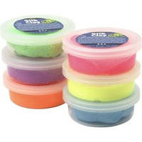 Masa plastyczna Silk Clay zestaw 6x14g kolory neonowe
