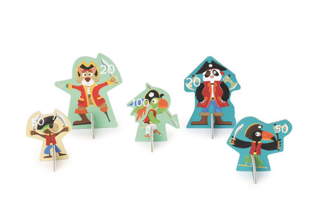 Scratch, Dmuchawka XL / 3 lotki przyssawki / 5 celów PIRACI