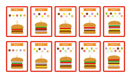 WOOPIE GREEN Drewniany Burger Restauracja Układanka 15 el.