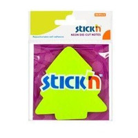 Notes Samoprzy. 76x76mm Zielona Choinka 50Kart.