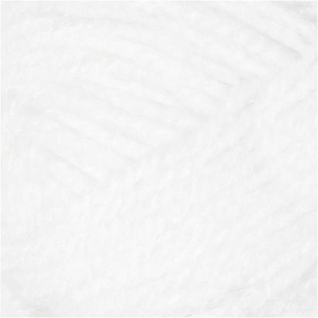 Włóczka akrylowa Fantasia Biała 50 g