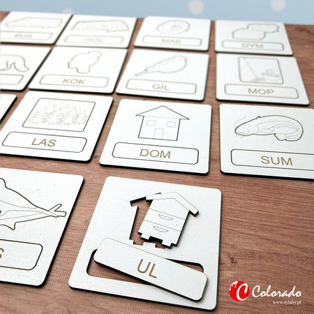 Układanka wyrazowa do nauki czytania Cz.5