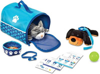 Transporter dla pluszowych zwierzątek Pies i kot 18541-Melissa & Doug, zabawy ze zwierzętami