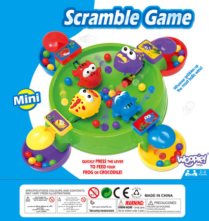 WOOPIE Gra Zręcznościowa Planszowa Głodne Wesołe Żabki 3+