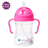 Bidon ze słomką 240 ml, różowy, b.box
