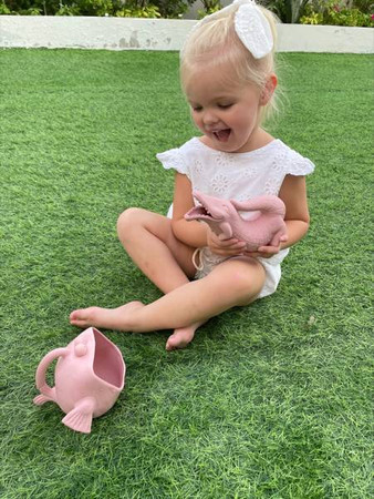 Silikonowy Czerpak Scrunch - Pudrowy Róż