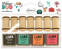 Drewniane stempelki dwustronne Lato