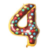 Balon foliowy CYFRA ciasteczko donut 40" 85 cm