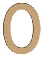 Litera płaska O z MDF H: 40 cm
