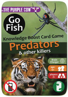 Podróżna gra karciana Kwartet The Purple Cow - Go Fish Drapieżniki