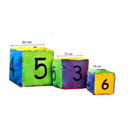 Kostka edukacyjna Cyfry 10 cm