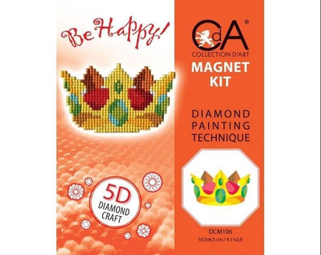 Diamentowa Mozaika z magnesem Korona