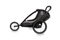Hamax - Przyczepka rowerowa COCOON ONE z zestawem do biegania - Grey/black