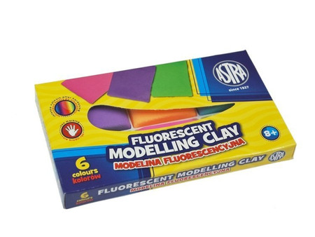 Modelina 6 kolorów neonowych Astra
