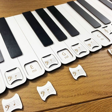 Układanka pianino do nauki rozkładu nut na klawiaturze