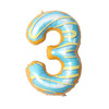 Balon foliowy CYFRA ciasteczko donut 40" 85 cm