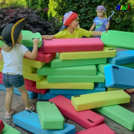 Piankowe klocki konstrukcyjne XXL Riwi