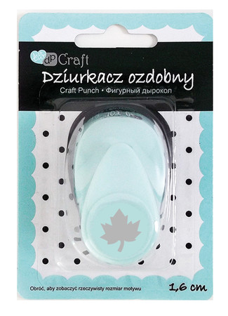 Dziurkacz ozdobny 1,6 cm liść klonu dp Craft