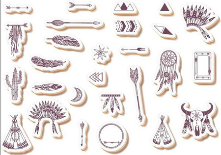 Stempelki do Scrapa Rdzenni Amerykanie