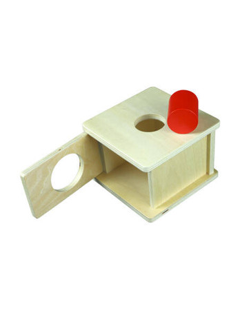 Moyo Montessori | Drewniane pudełko dla malucha z dużym cylindrem NEJ0606_O025-1