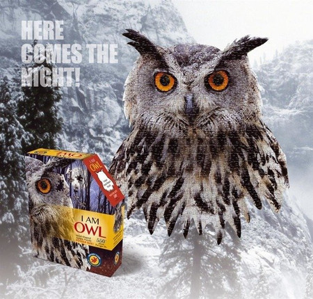 MADD CAPP, Puzzle konturowe I AM - Sowa 550 elem.