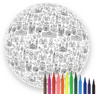 Piłka Balonowa do kolorowania XXL 85 cm KRAKÓW