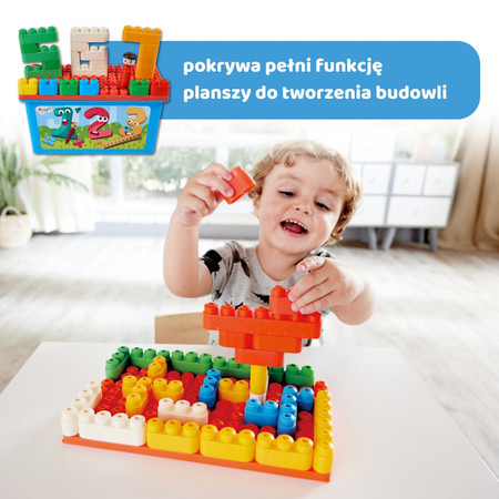 Klocki konstrukcyjne w aucie, Licz i baw się – Laweta, 114 el., 18m+, PolyM