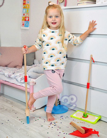 TOOKY TOY Drewniany Zestaw do Sprzątania dla Dzieci 6 el.