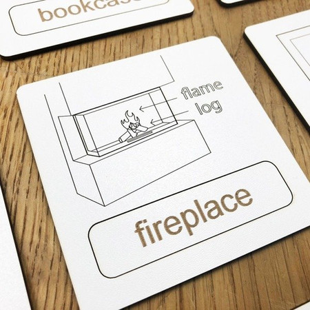 Układanka tematyczna do nauki angielskiego - Living Room