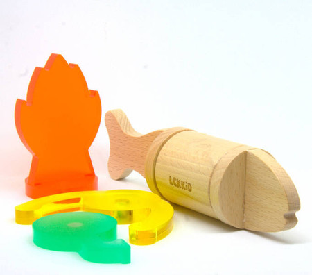 Lekkid, Konstrukcyjne drewniane klocki magnetyczne - BOX 50 el.