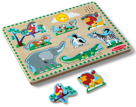 Puzzle dźwiękowe - Zoo