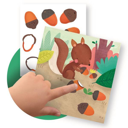 Zestaw z naklejkami Apli Kids - Biedronka