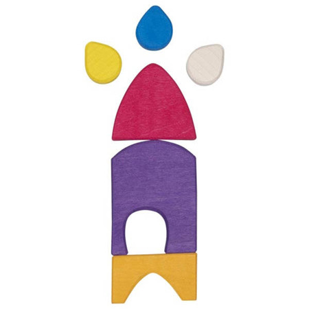 Zestaw konstrukcyjny Morgana z klocków drewnianych Goki