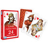 Karty do gry Królowie i królowe Polski 24 listki talia czerwona