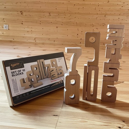 SBBP1-10 Drewniane Klocki Matematyczne SumBlox