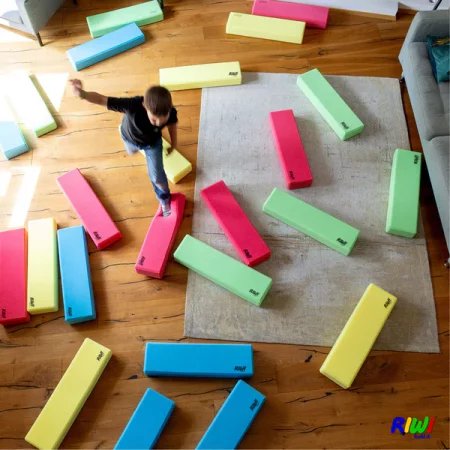 Piankowe klocki konstrukcyjne XXL Riwi