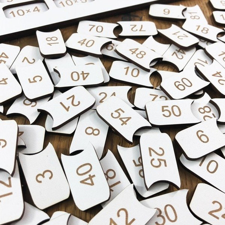 Drewniana tabliczka mnożenia